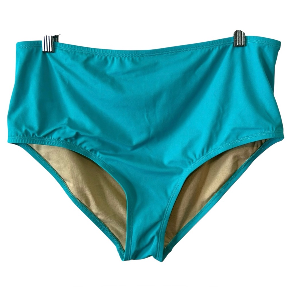 NWOT Swimsuits for All Women's‎  Turquoise Bikini Bottoms in Size 18